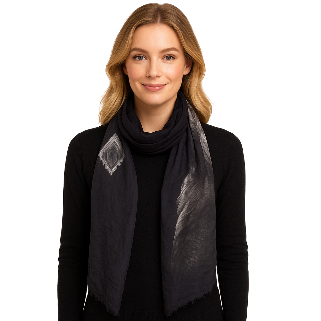 Arc of the Night Scarf — Blue Pacific