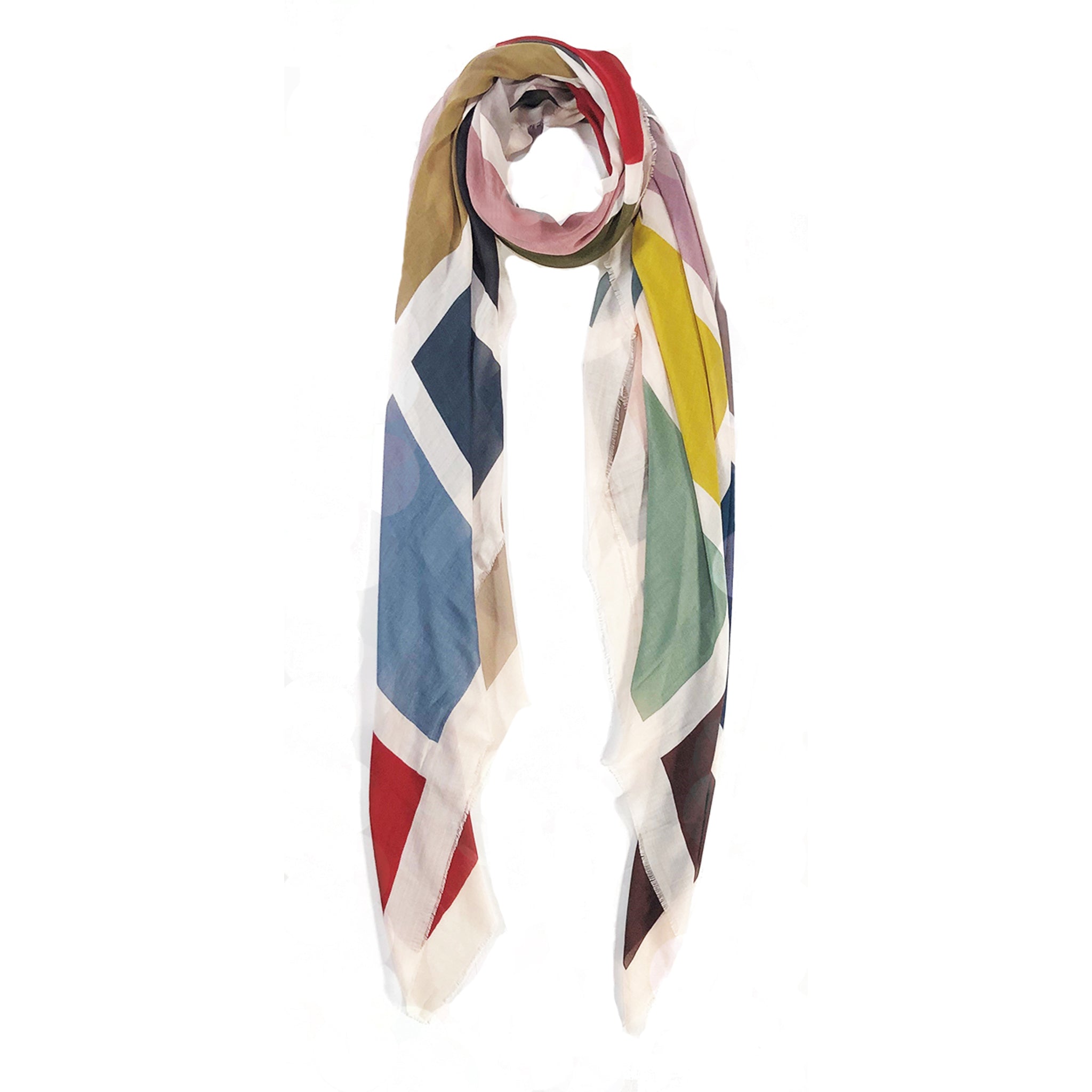 Italian Color Block Scarf