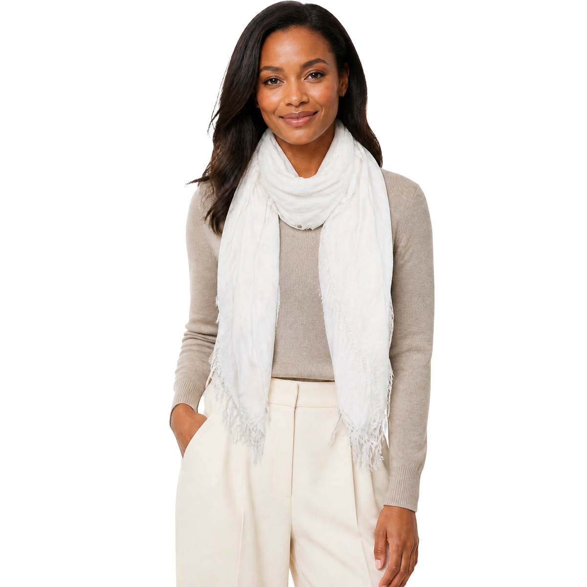Cashmere Blend Solid Scarf