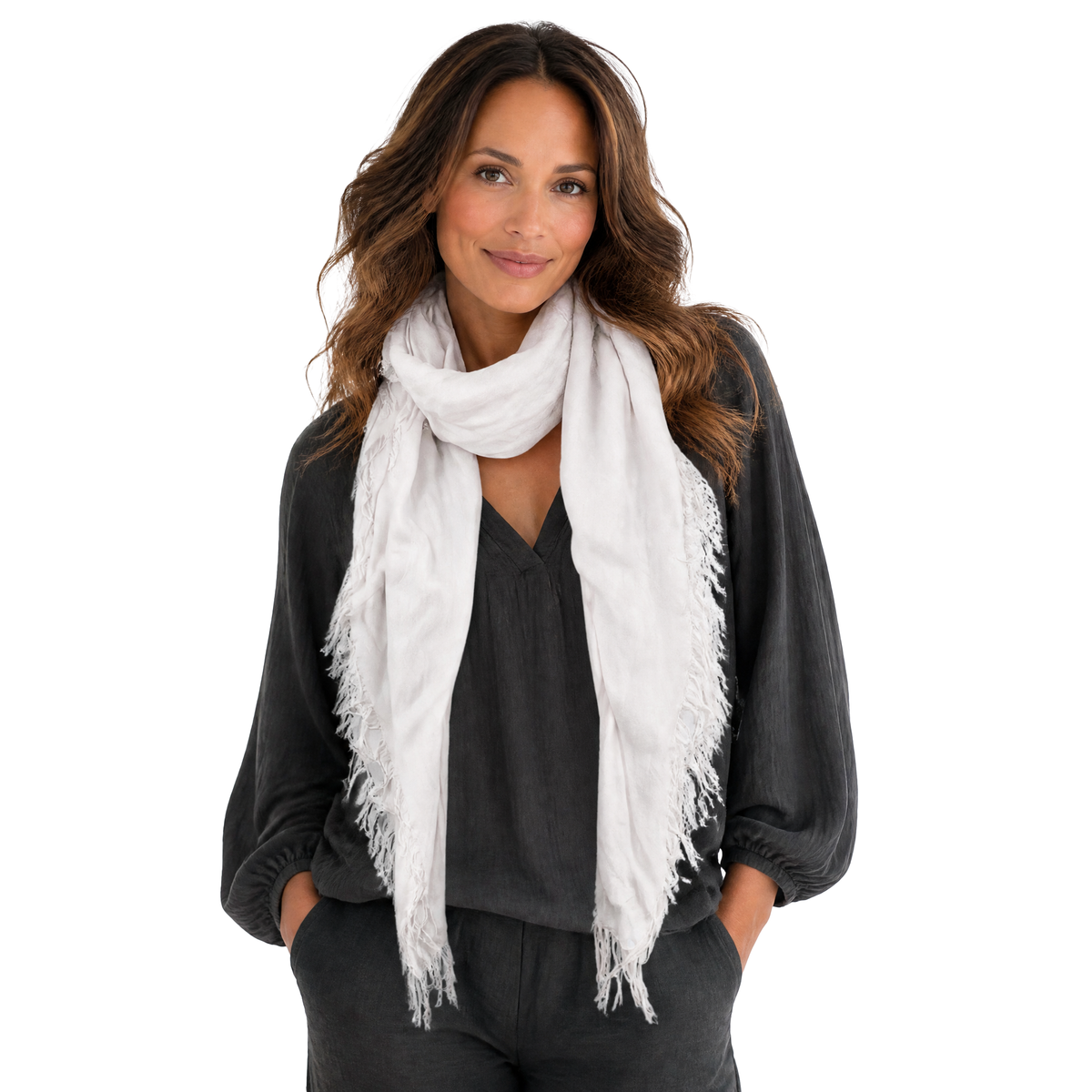 Cashmere Blend Solid Scarf
