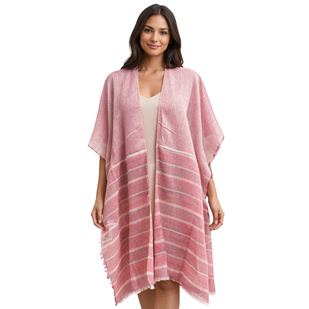 Turkish Cotton Stripe Kimono