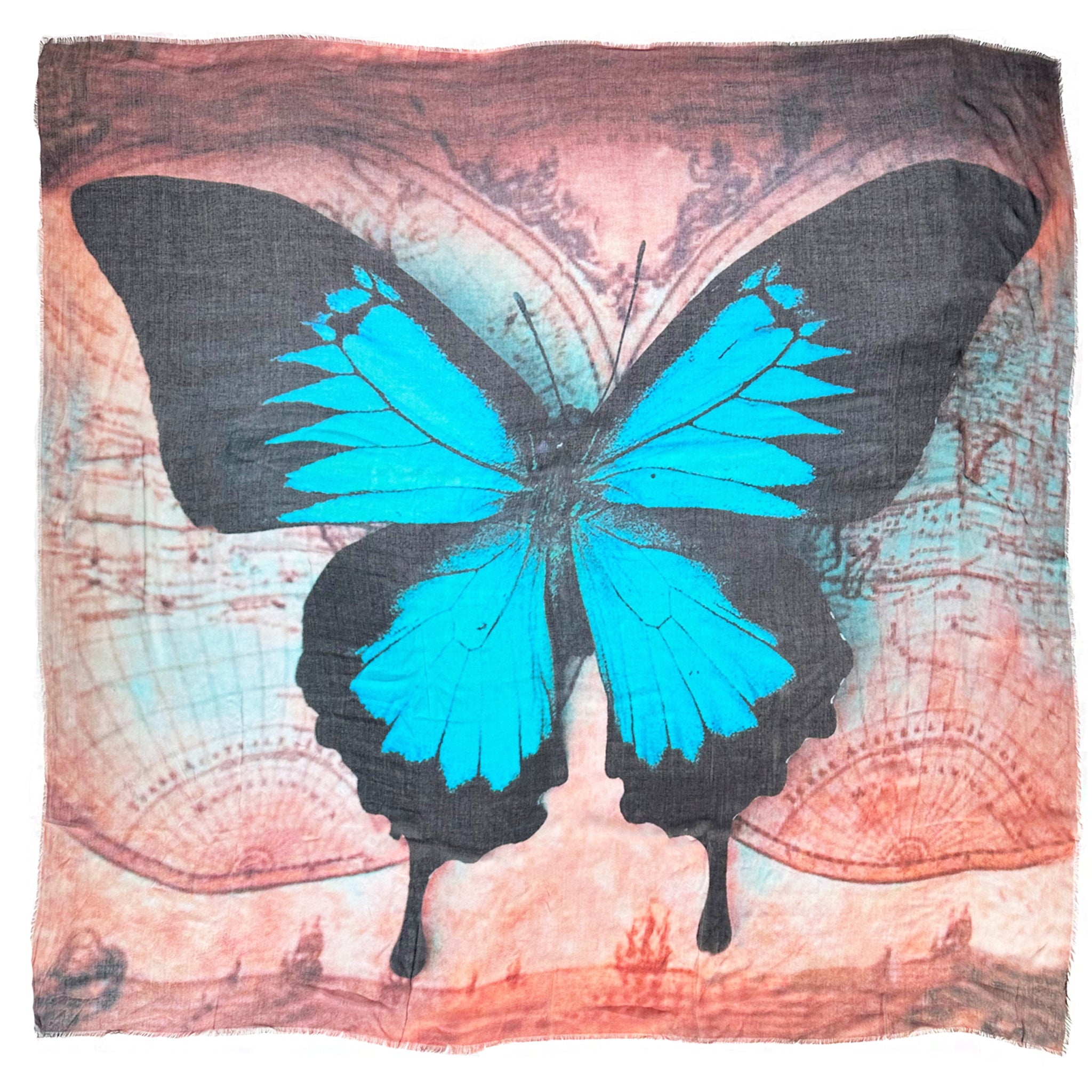 Blue Butterfly "The Wish Granter" Scarf