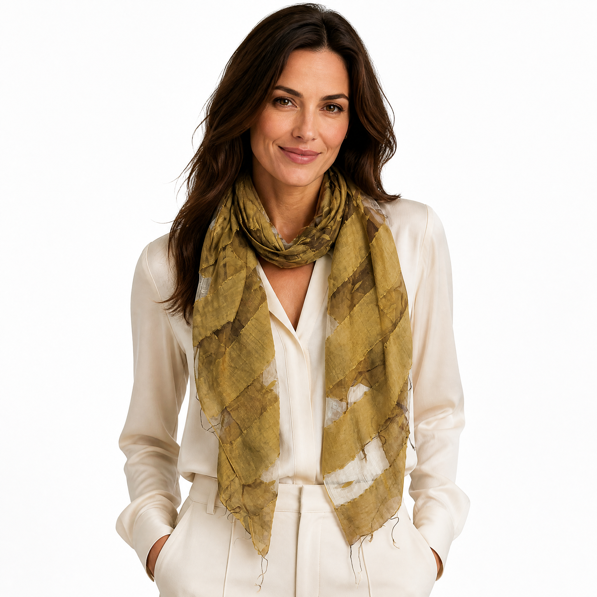 Hand Woven Silk Blended Scarf