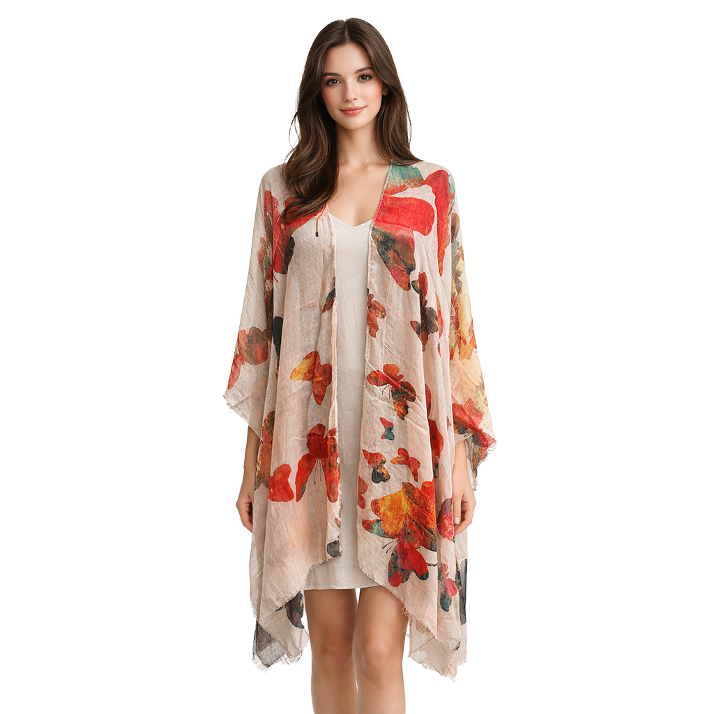 Butterflies Kimono – Denim