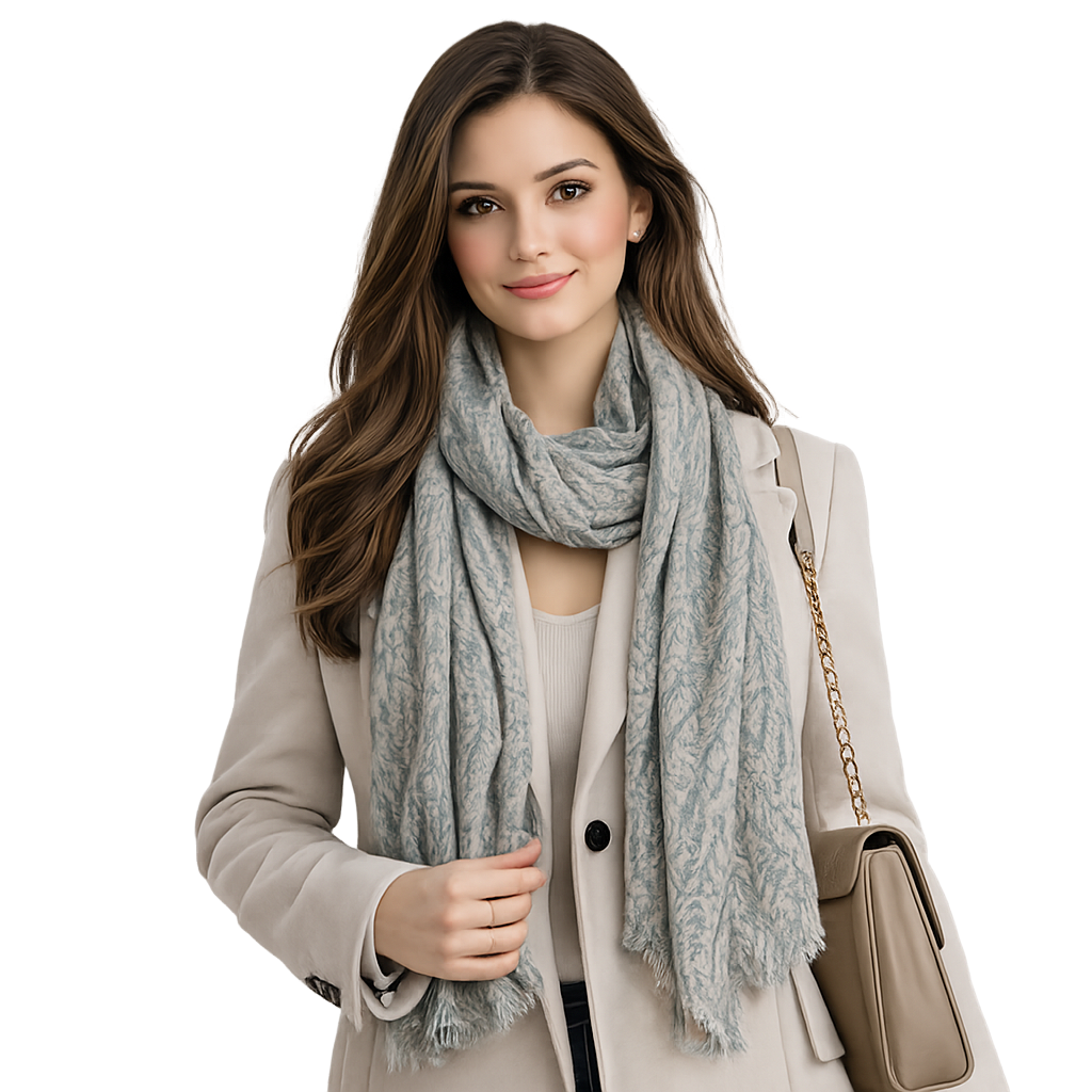 Cashmere Lush Bliss Feathered Chevron