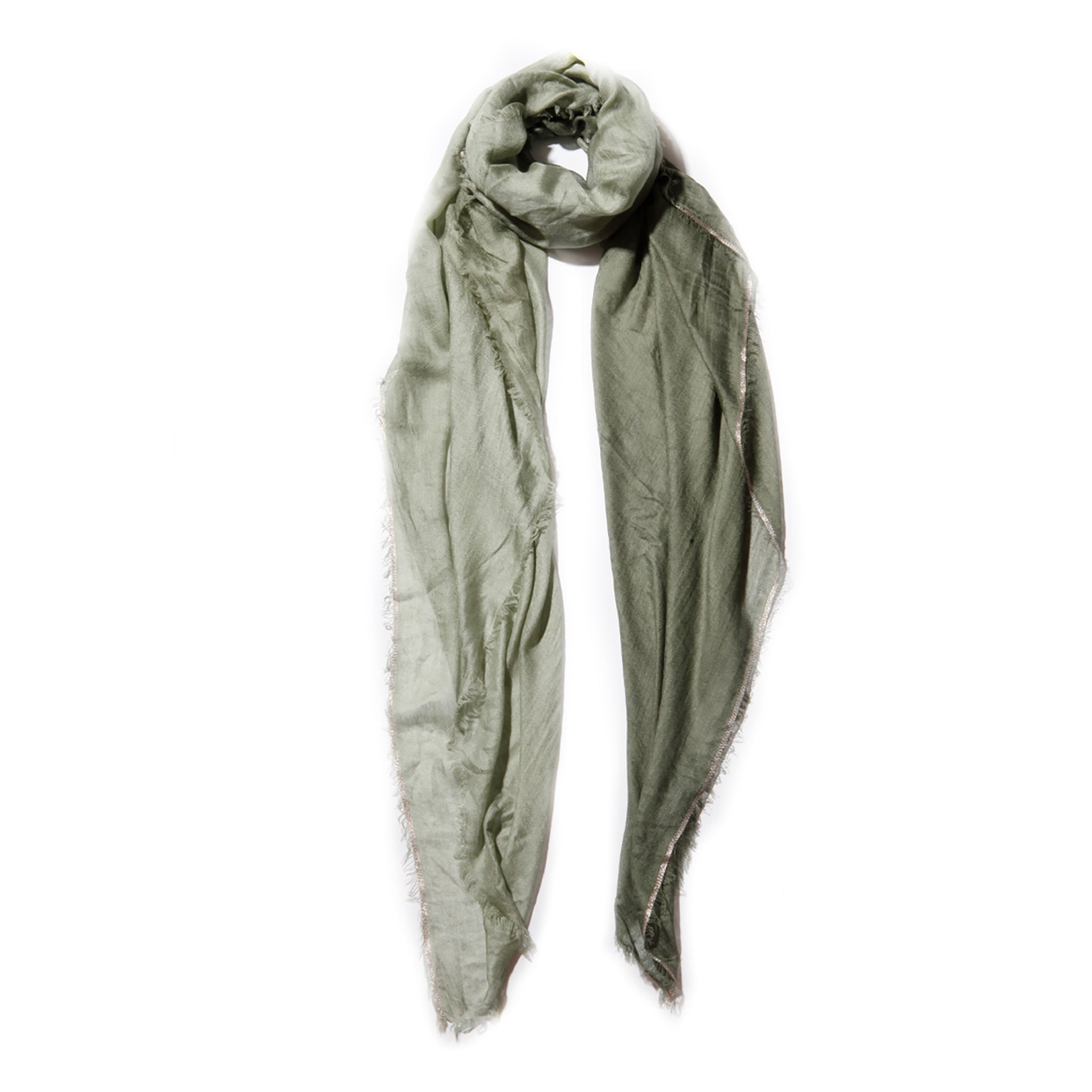 Cashmere Blend Scarves with Specialty Metallic Threading