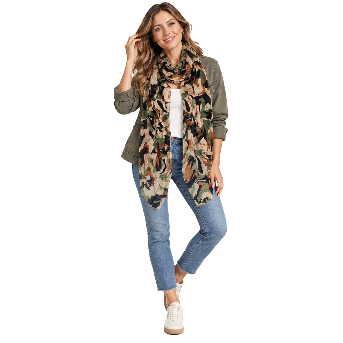 Cotton Camo Scarf