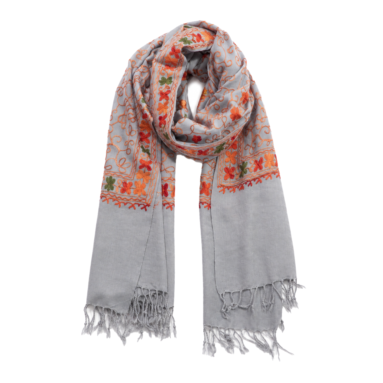 Flowered Embroidery Scarves