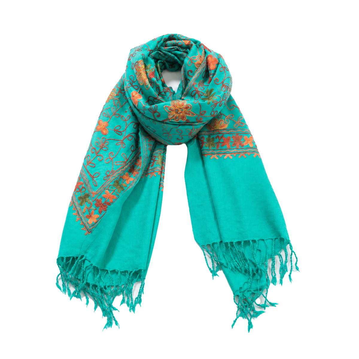 Flowered Embroidery Scarves