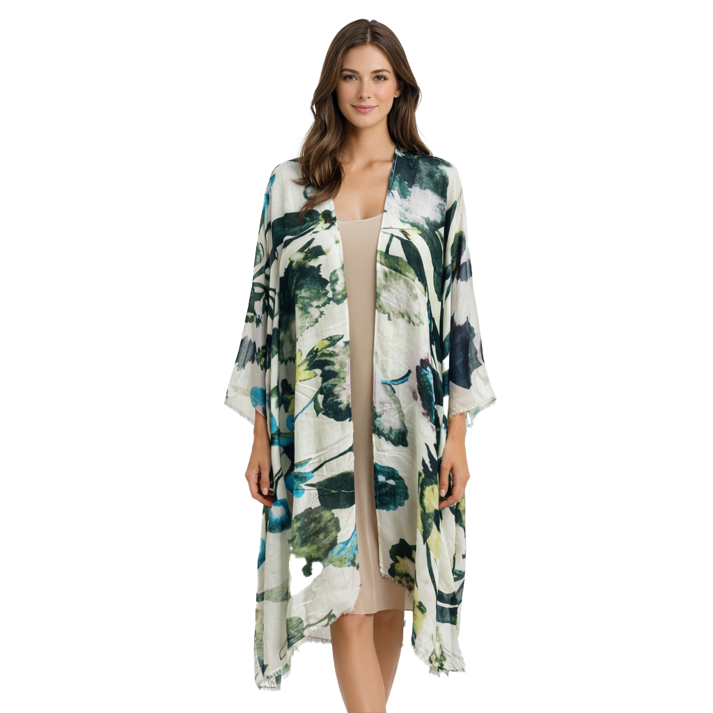 Floral Dip Kimono