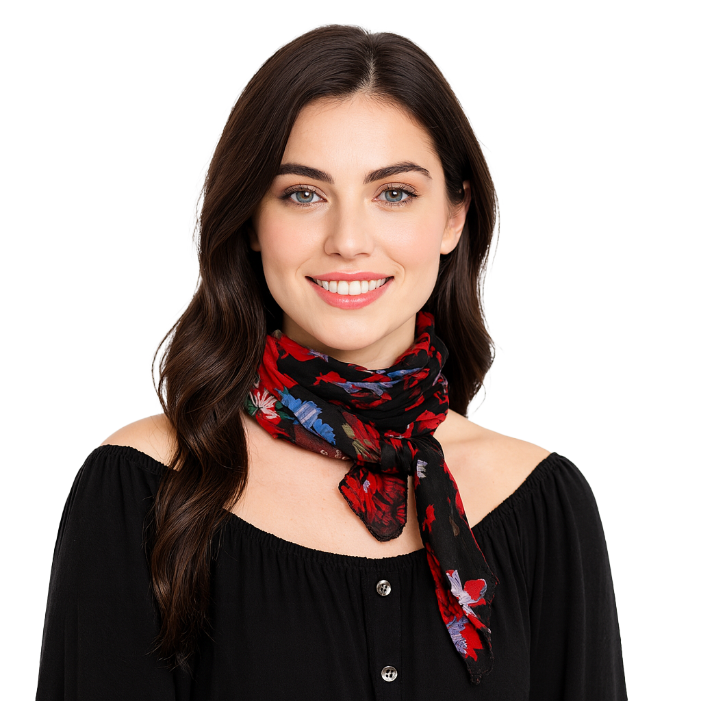French Flower Neckerchief
