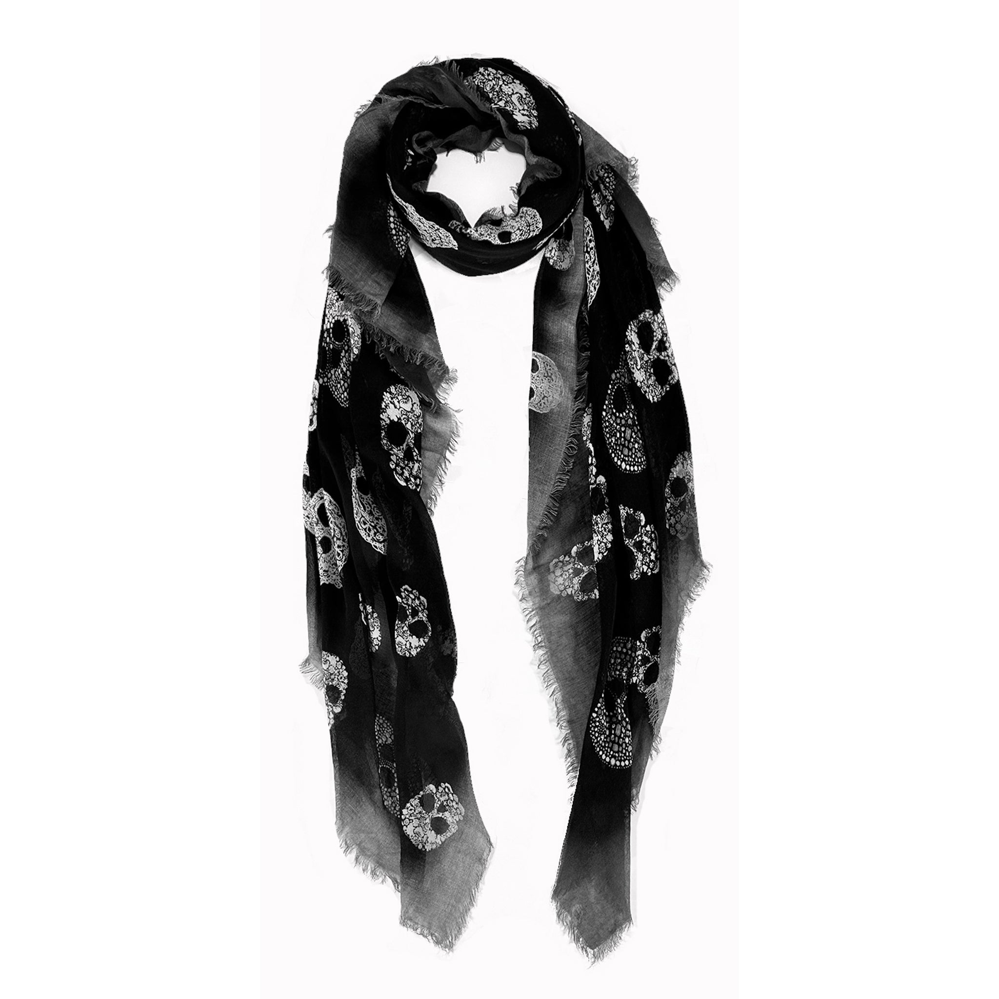 Vintage Frida Skulls Scarf