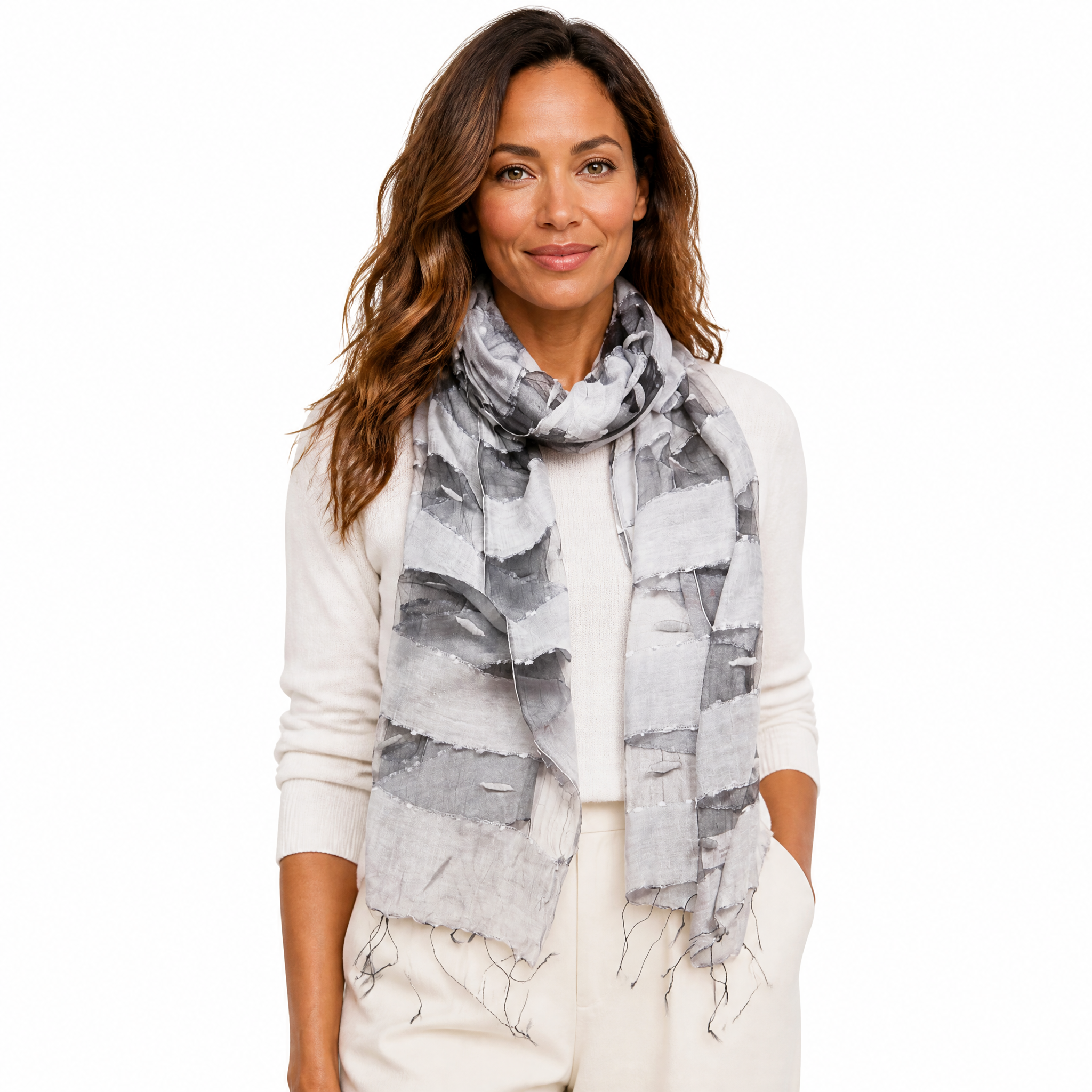 Hand Woven Silk Blended Scarf