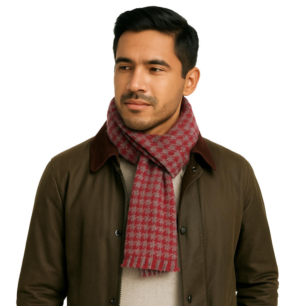 Cashmere Houndstooth Scarf