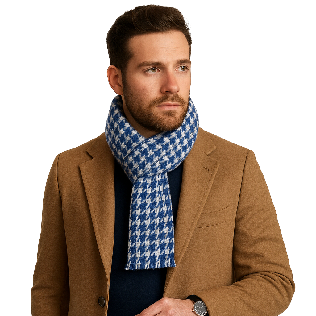 Cashmere Houndstooth Scarf