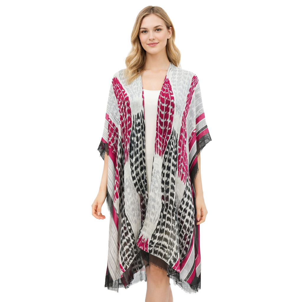Ikat Shells Kimono