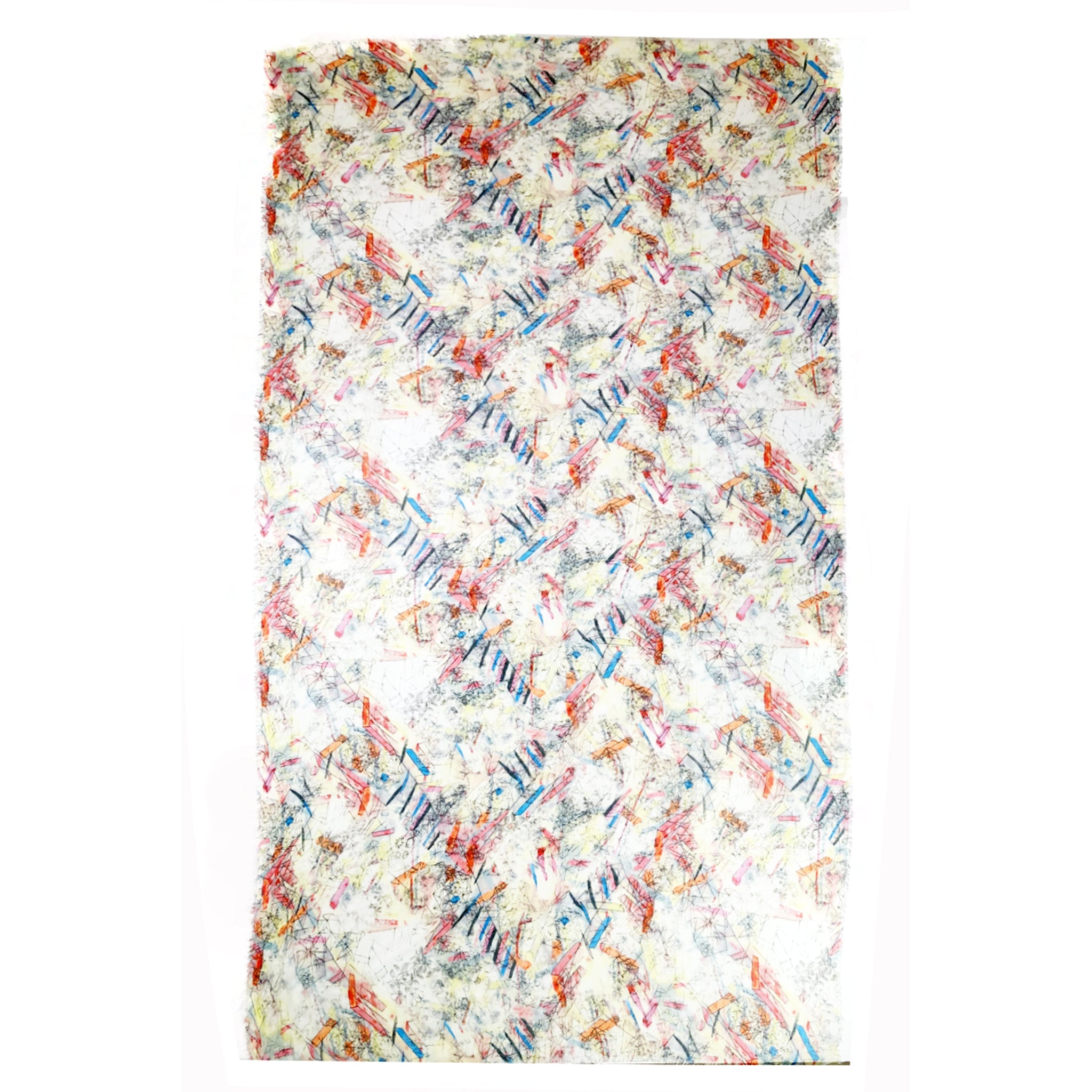 Ivory Pop Sketch Scarf