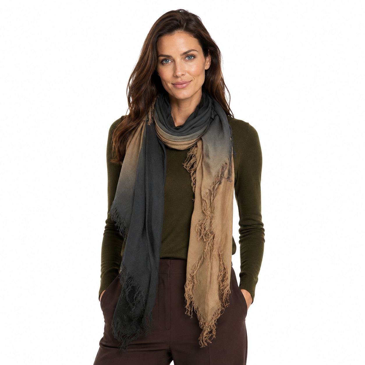 Cashmere Blend Faded Scarves