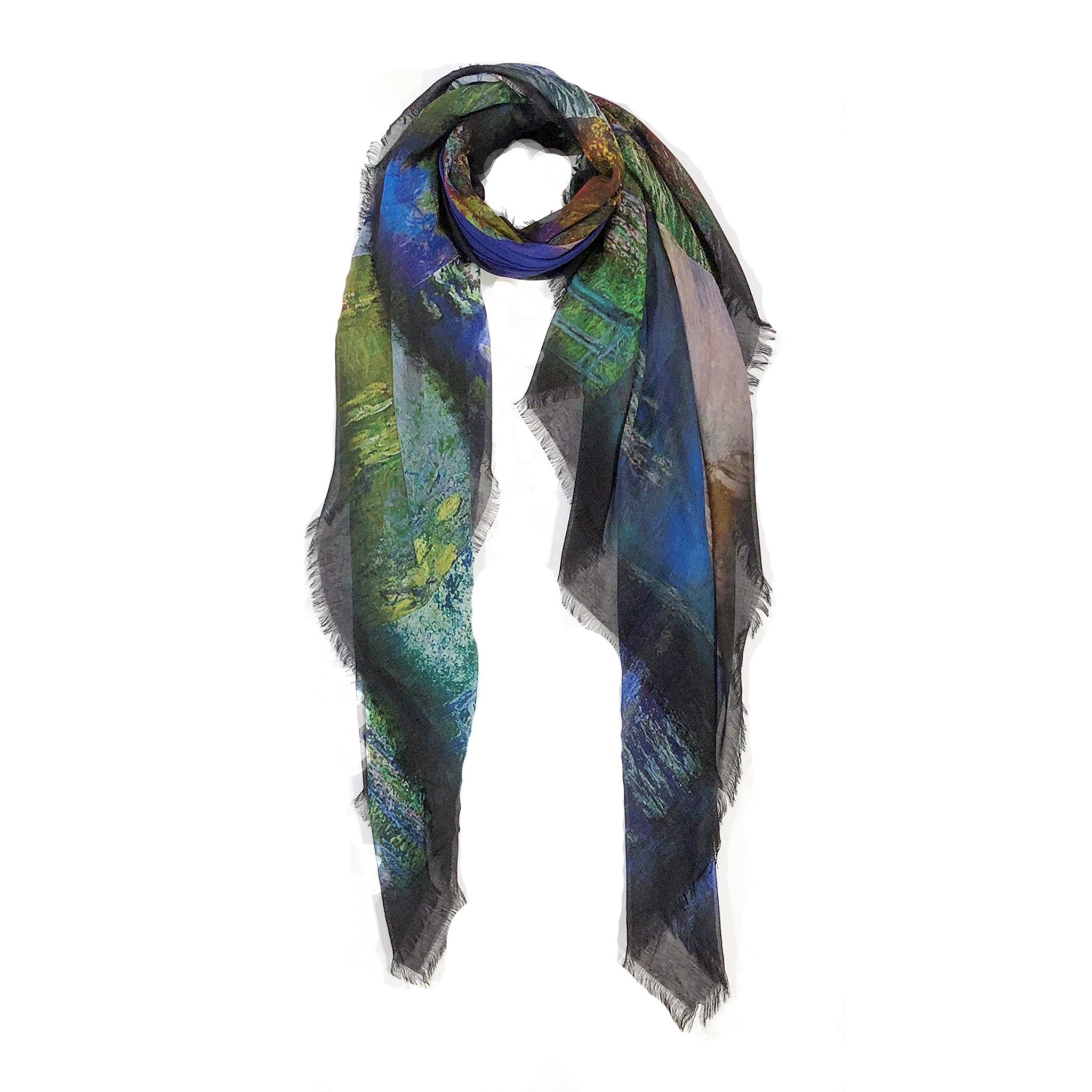 Lilies Scarf (Water Garden)