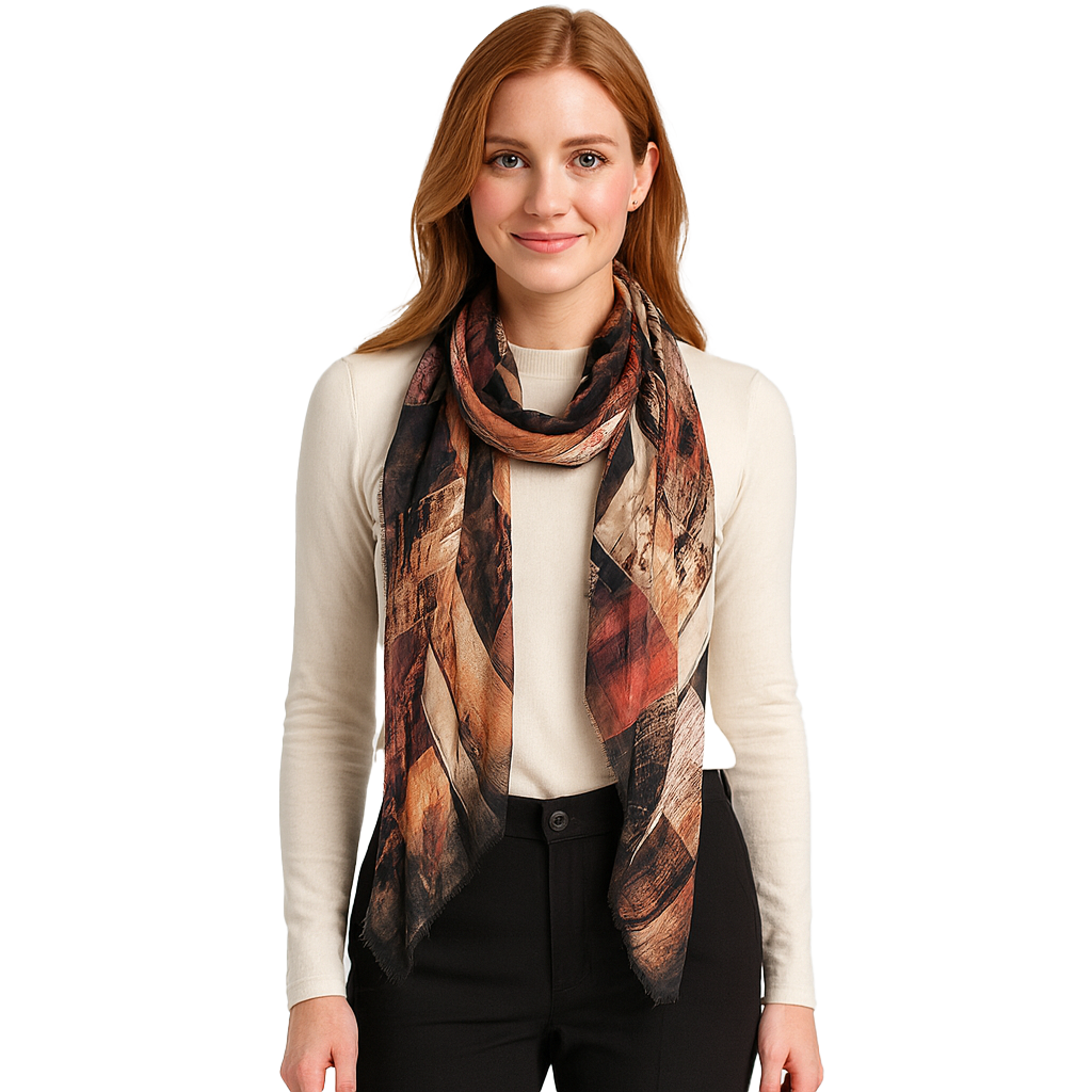 Nature's Mosaic Scarf