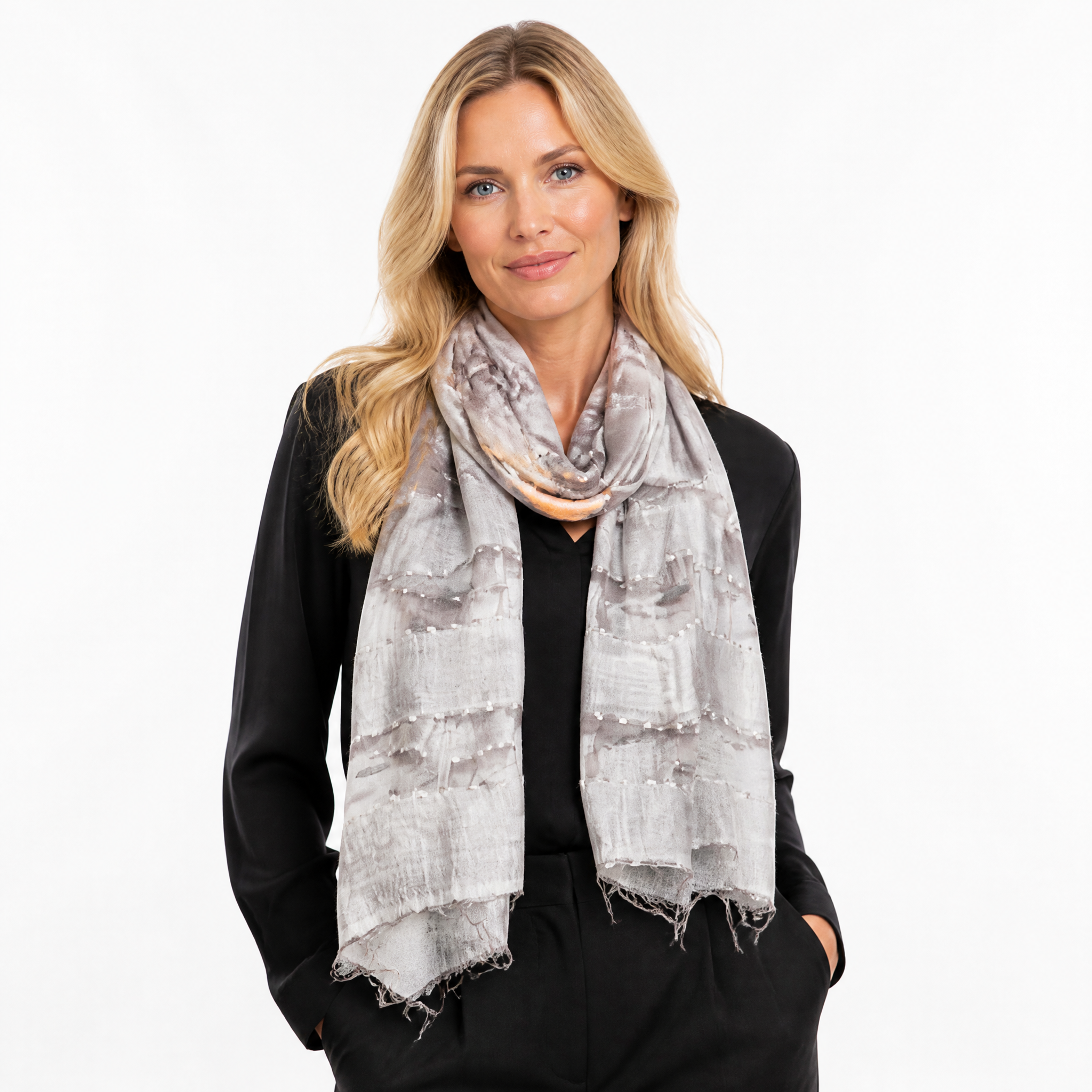 Hand Woven Silk Blended Scarf