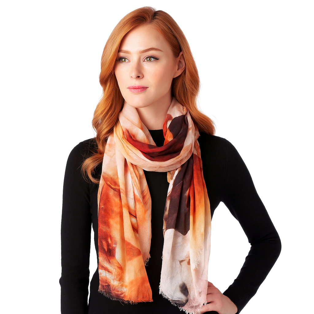 Running Horse Rust Scarf