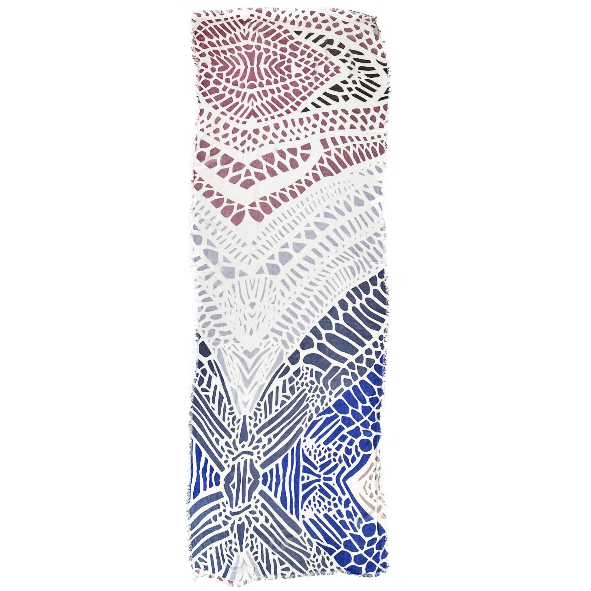 Sea Glass Mosaic Scarf — Blue Pacific — view 2