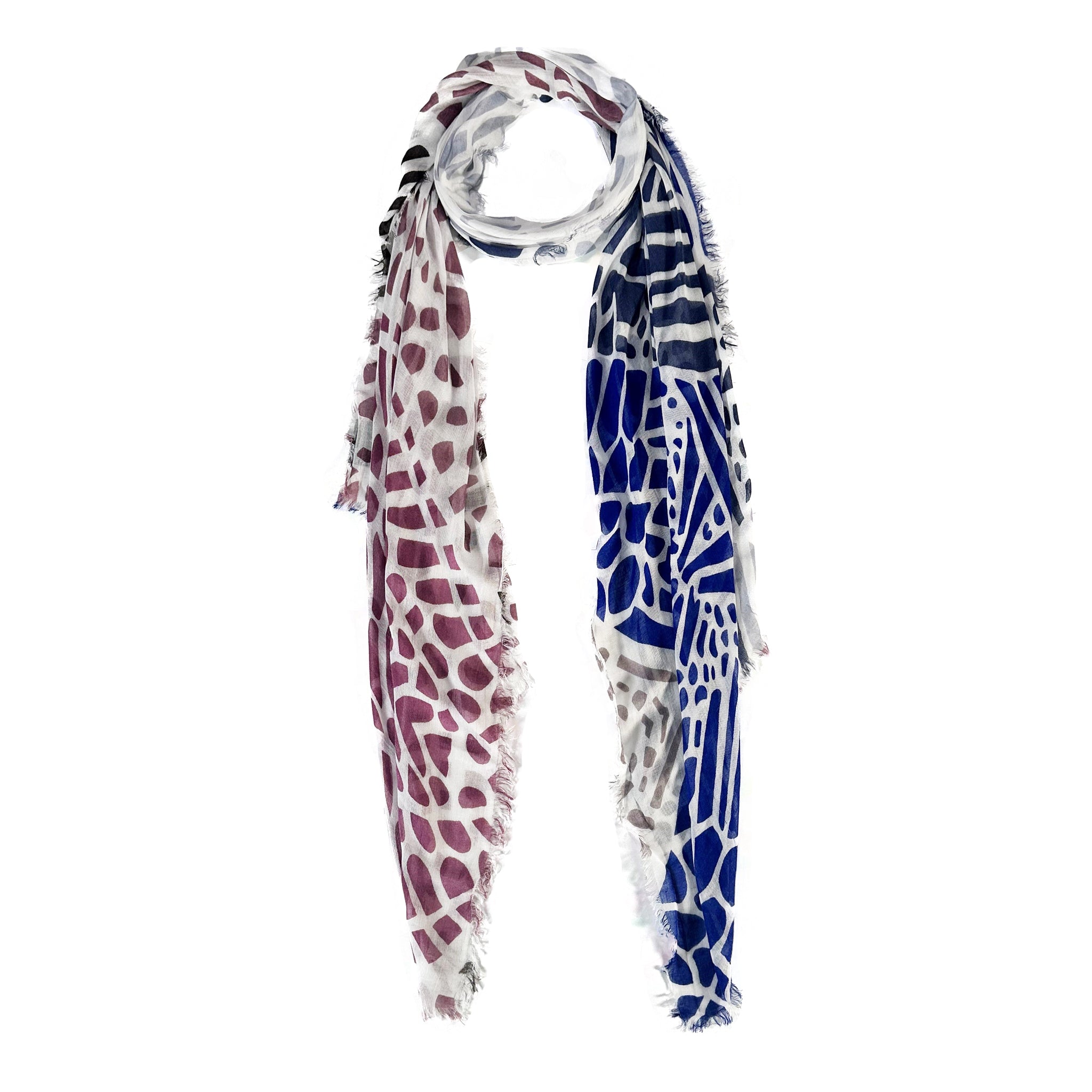 Sea Glass Mosaic Scarf — Blue Pacific — view 3