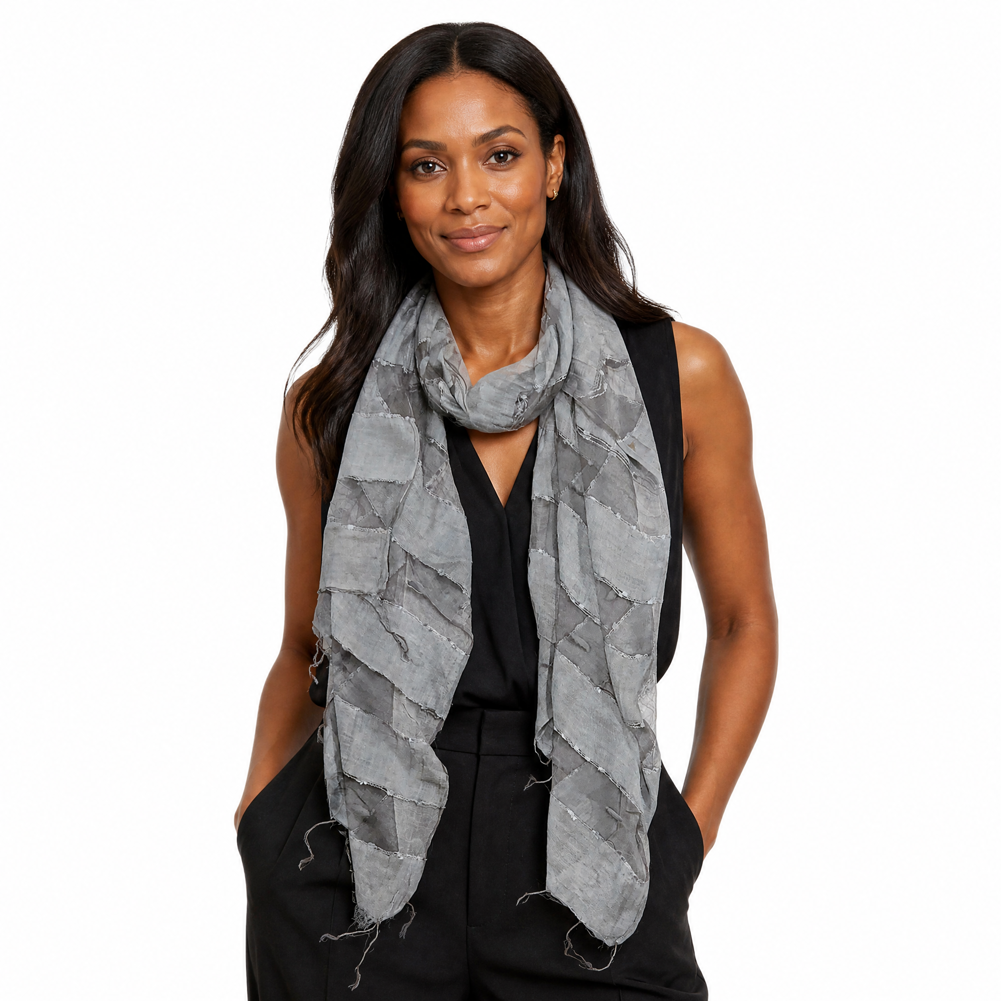 Hand Woven Silk Blended Scarf