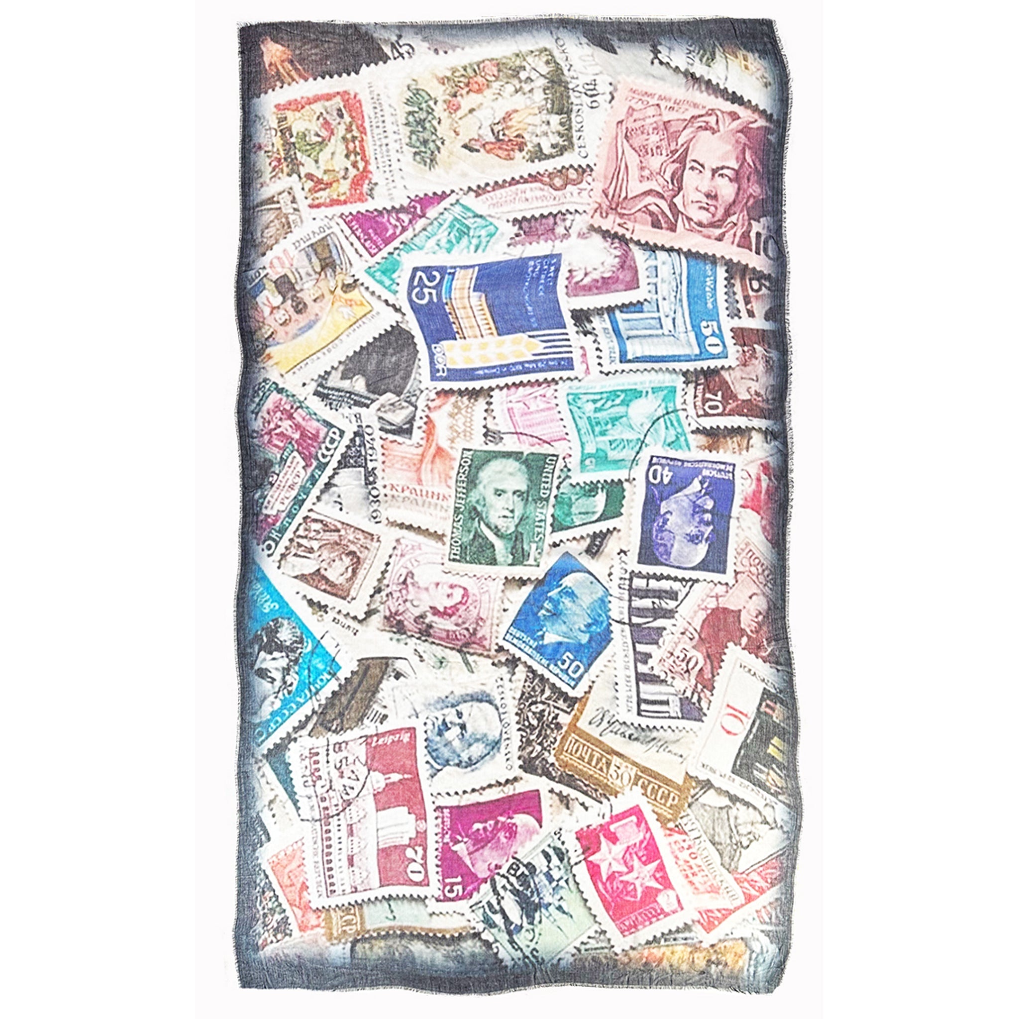 Vintage Stamps Scarf