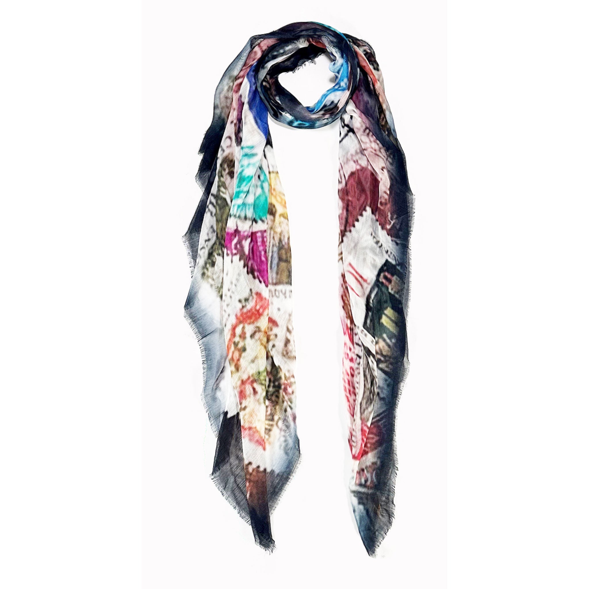 Vintage Stamps Scarf