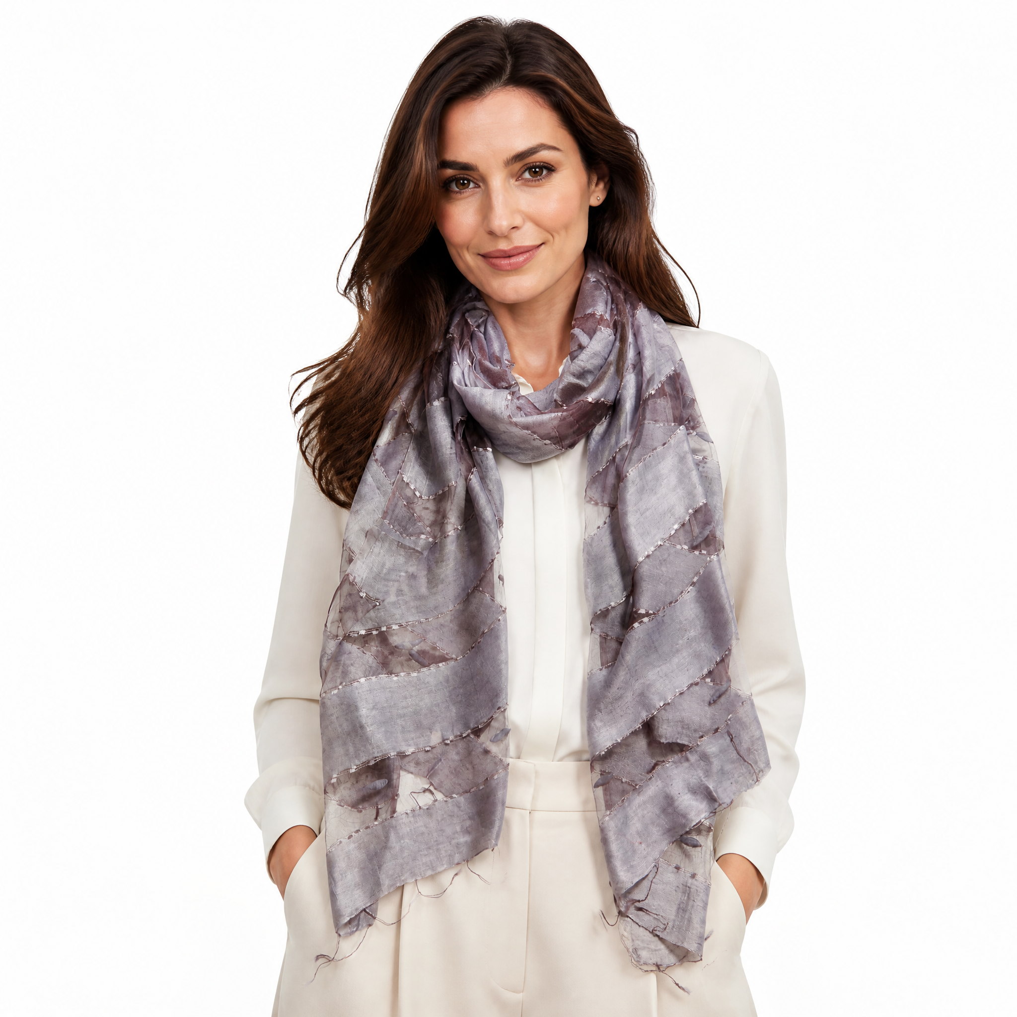 Hand Woven Silk Blended Scarf