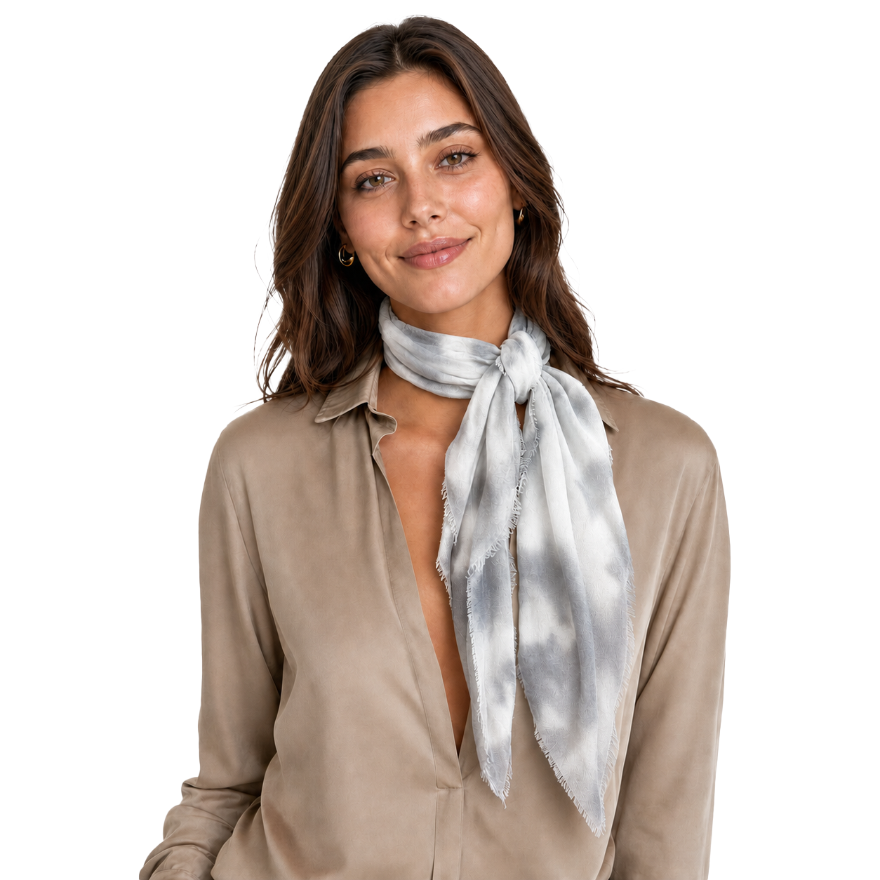 Cashmere Blend Tie Dye Neckerchief