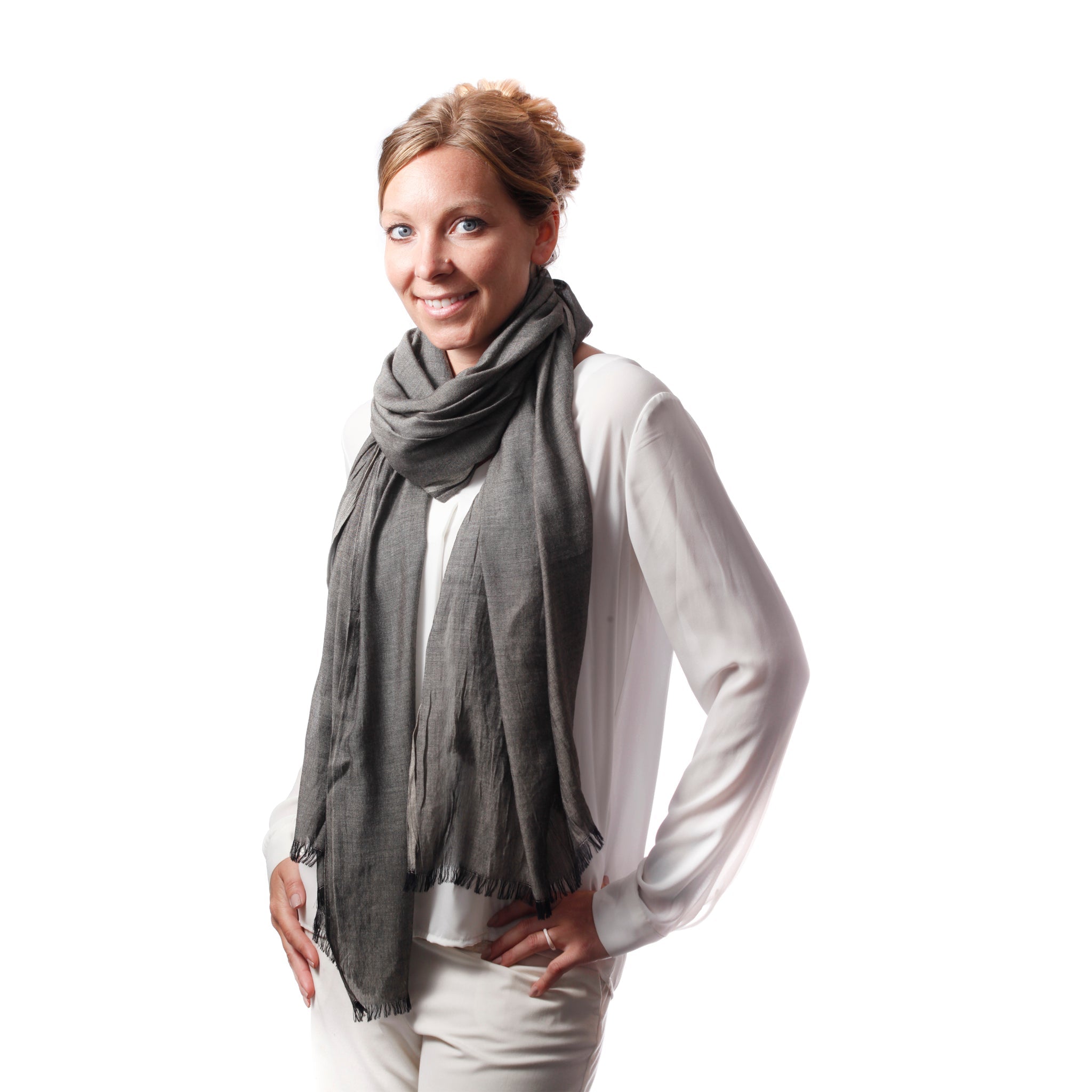 Turkish Cotton Solid Scarf