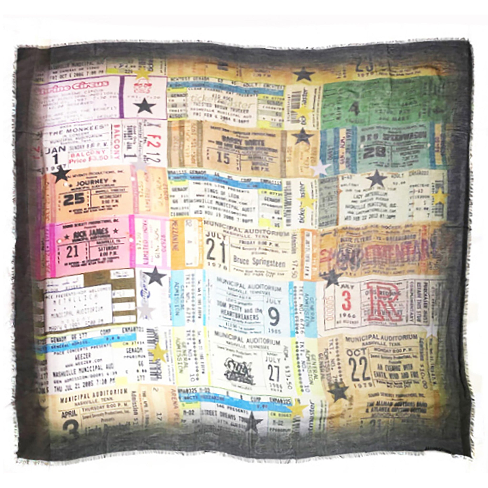 Vintage Tickets Scarf