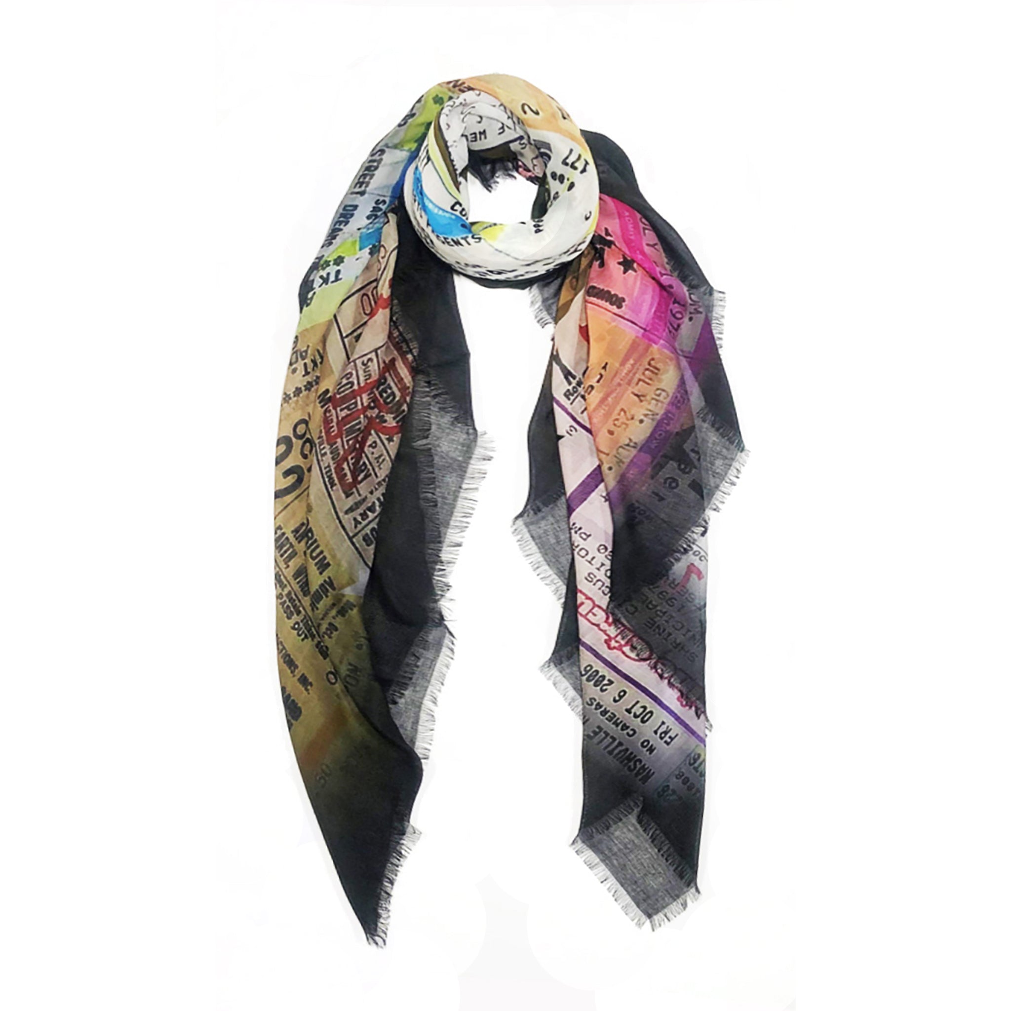 Vintage Tickets Scarf