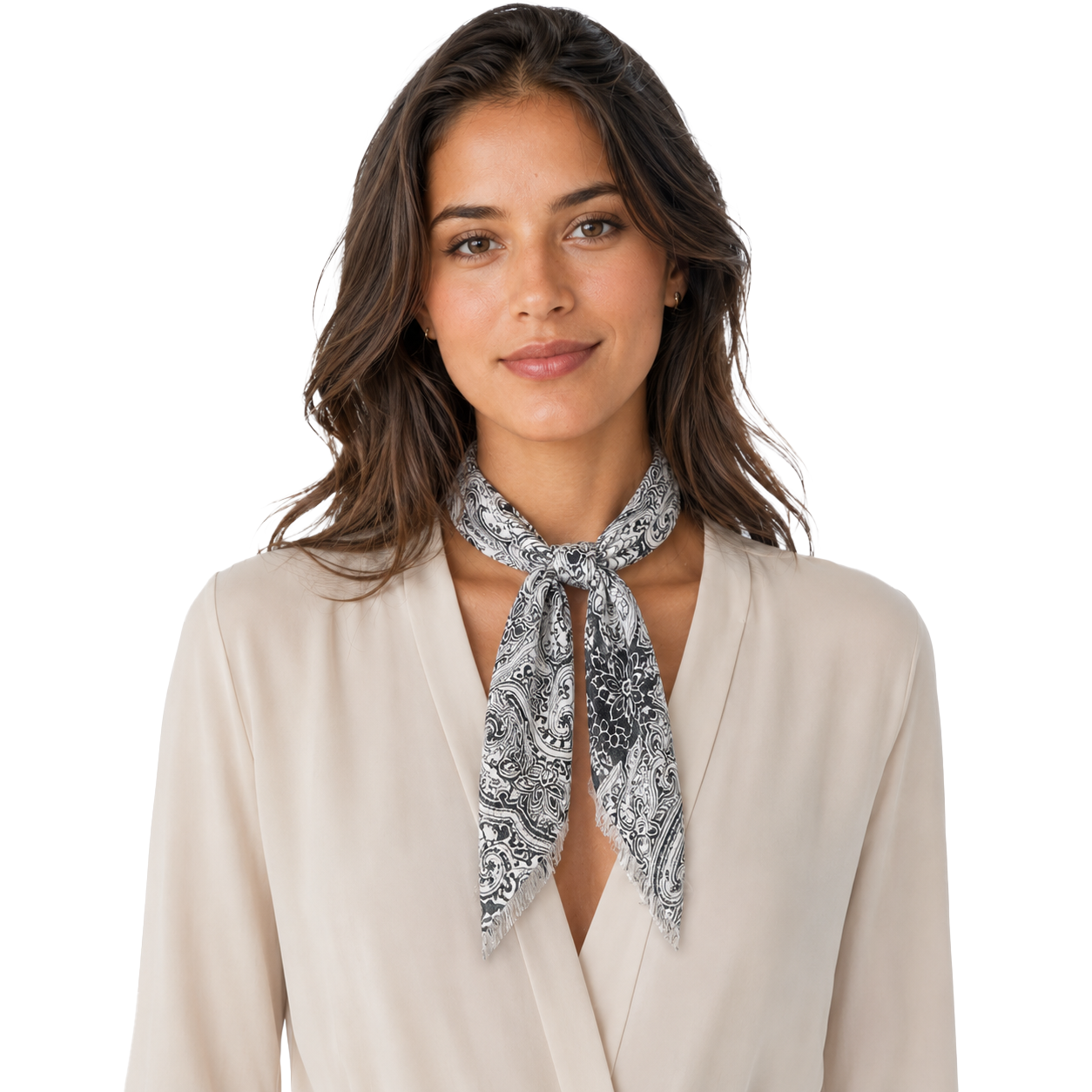 Vintage Paisley Cashmere Blend Neckerchief