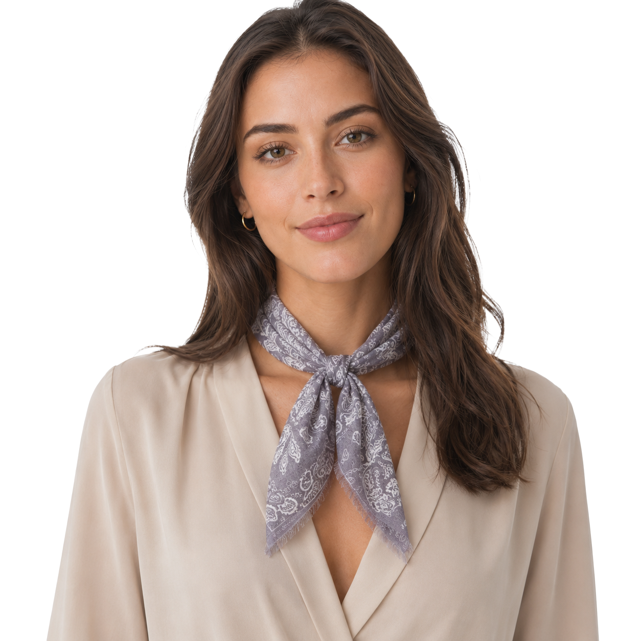 Vintage Paisley Cashmere Blend Neckerchief
