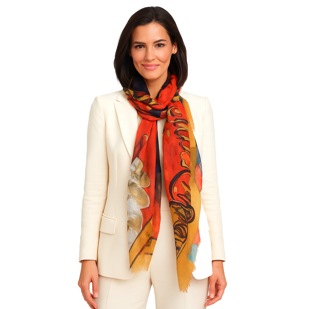 Codorníu Champagne Scarf — Blue Pacific