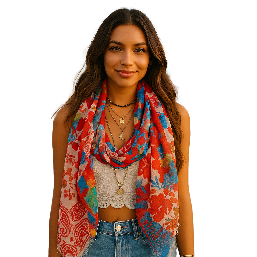 Pop Art Patchwork Scarf