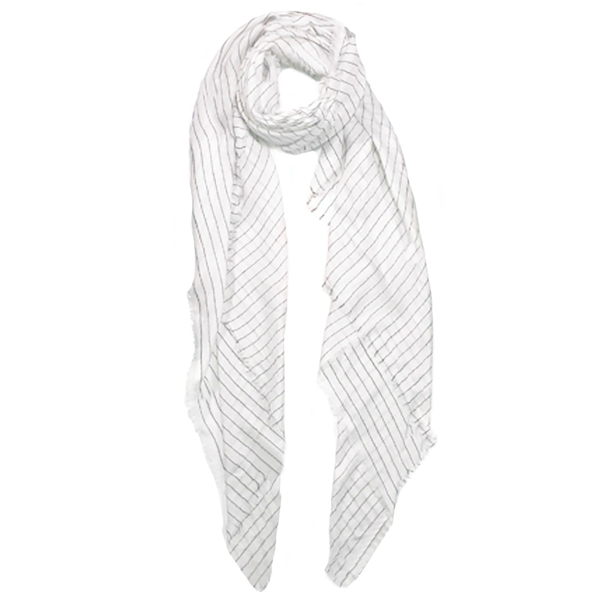 Cashmere Blend Pin Stripe Scarf