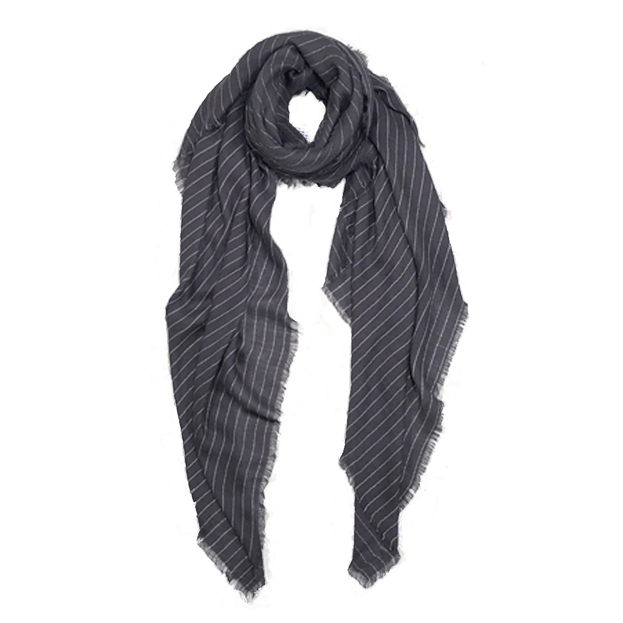 Cashmere Blend Pin Stripe Scarf