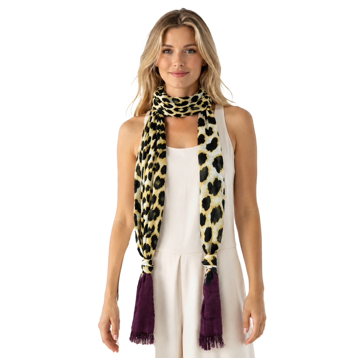 Skinny Leopard Scarf