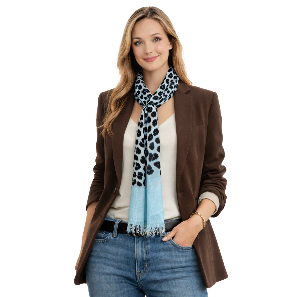 Skinny Leopard Scarf