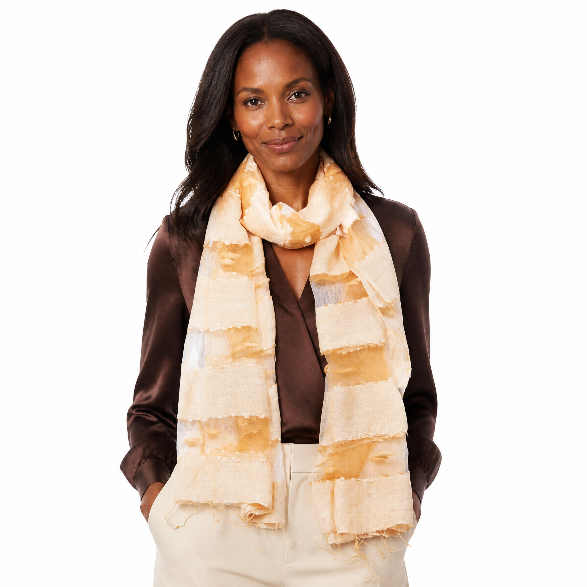 Hand Woven Silk Blended Scarf