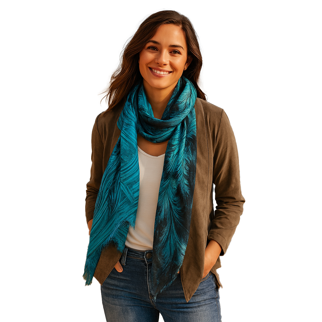 Blue Ice Scarf