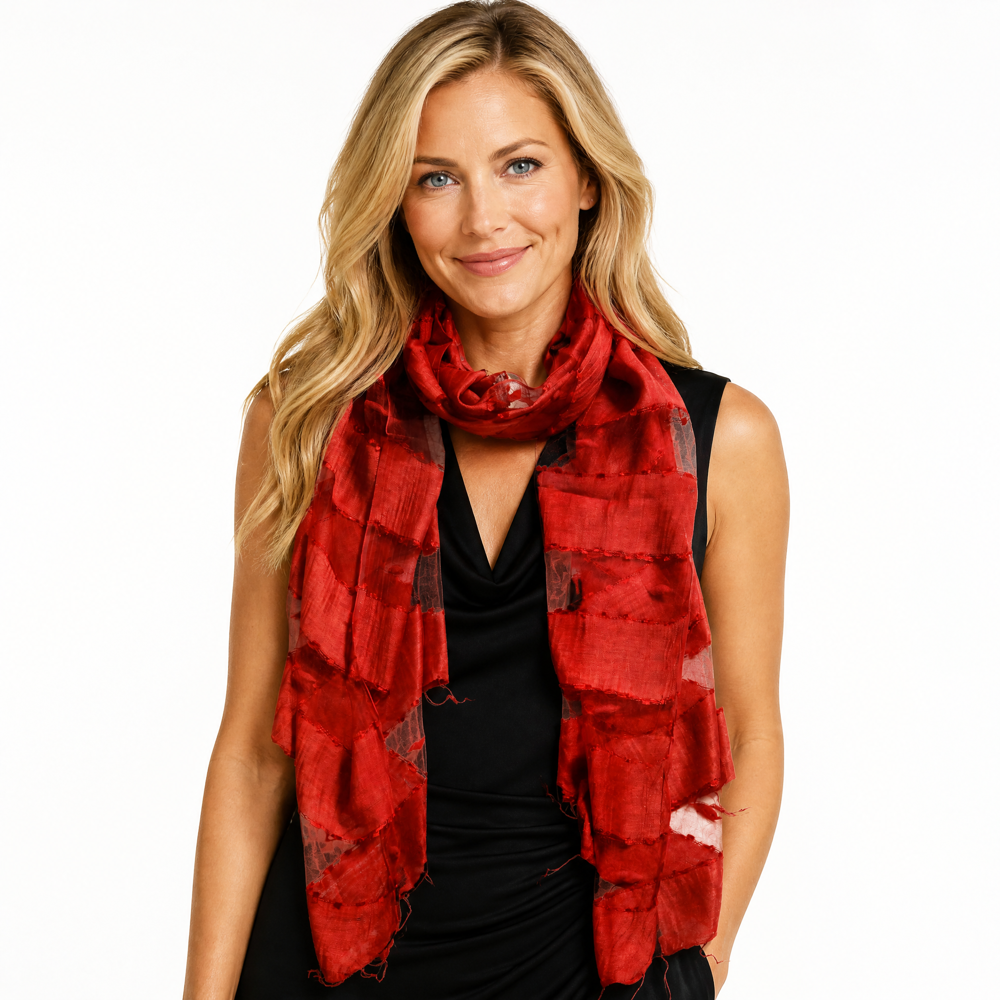 Hand Woven Silk Blended Scarf