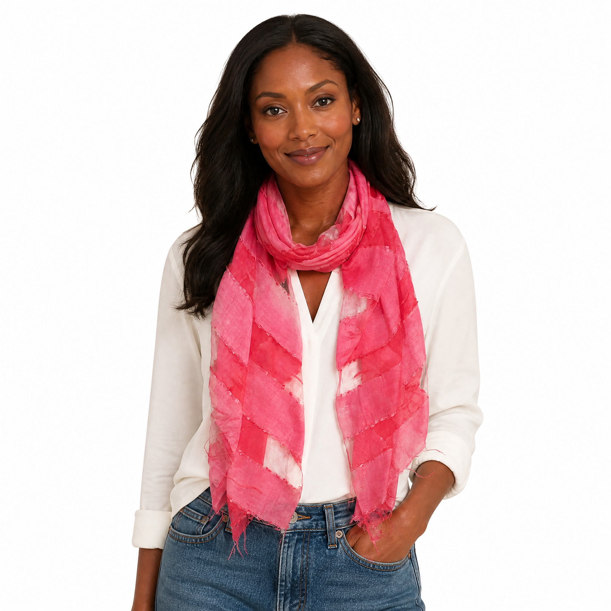 Hand Woven Silk Blended Scarf