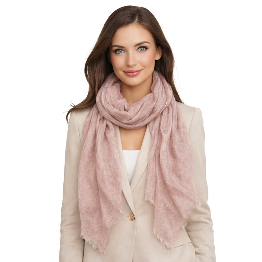 Cashmere Lush Bliss Solid Scarves — Blue Pacific