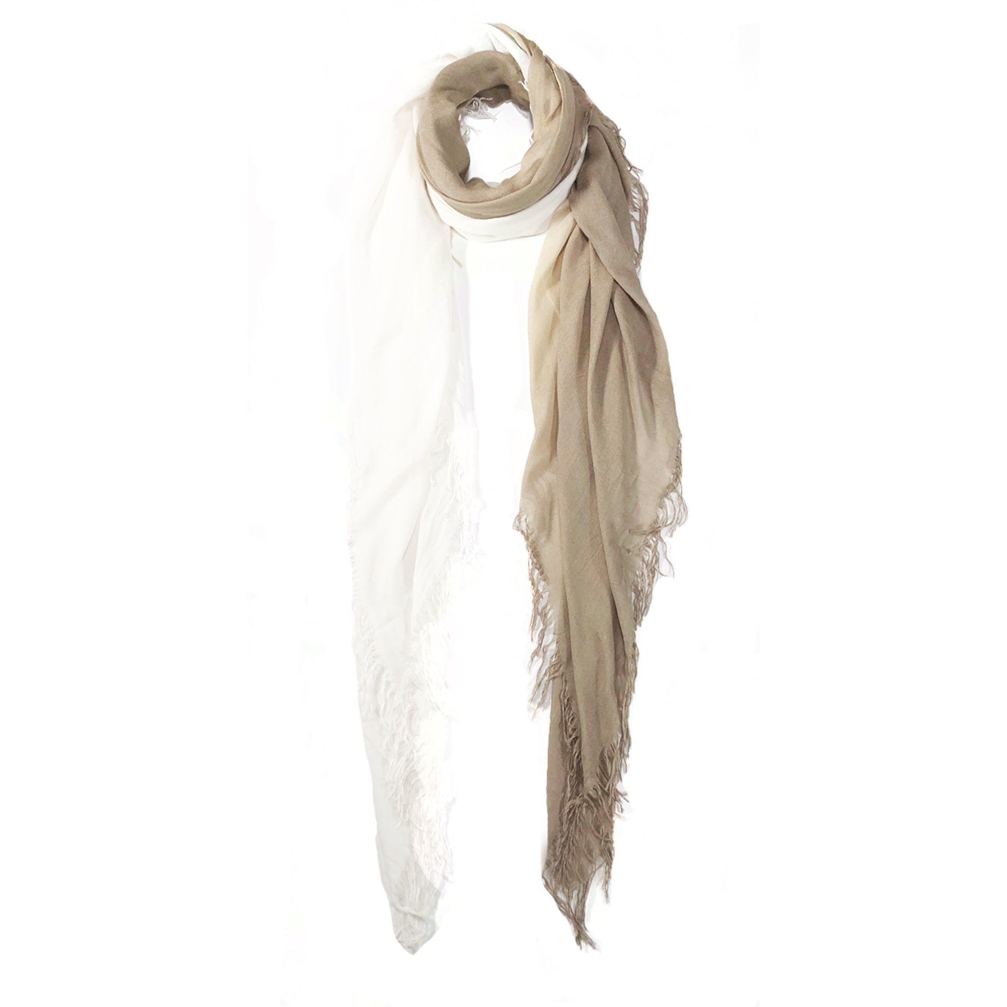Cashmere Blend Faded Scarves — Blue Pacific — view 2